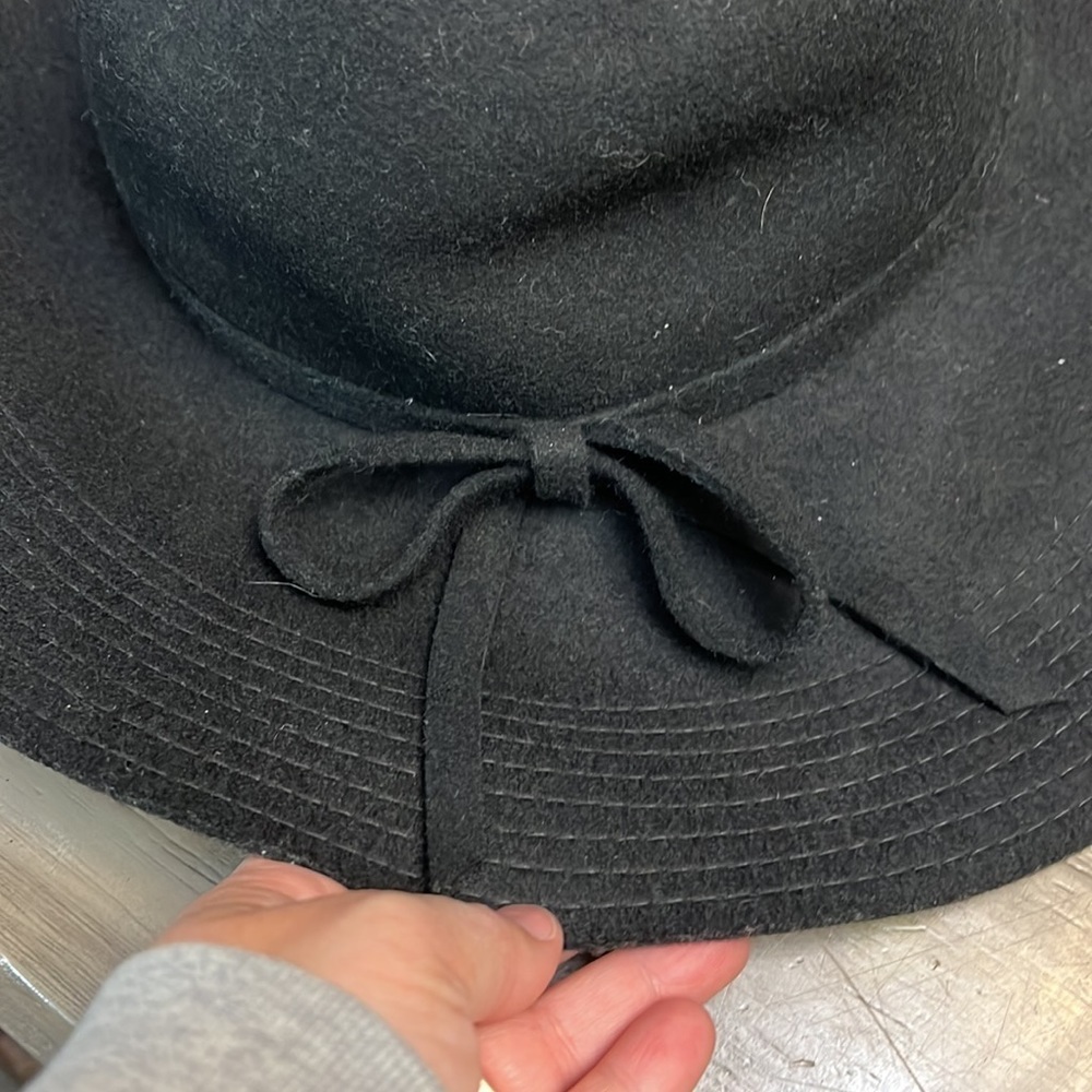C.C WOOL FLOPPY BEACH HAT BLACK - Picture 14 of 16